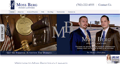 Desktop Screenshot of mossberginjurylaw.com